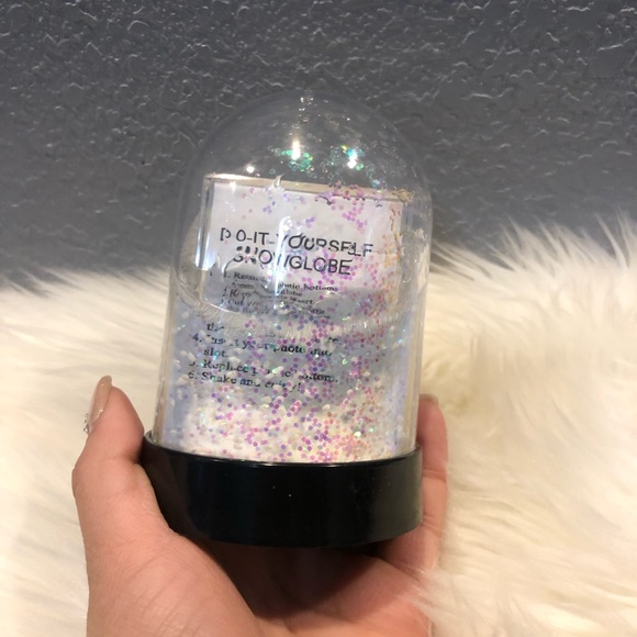 DIY picture frame mini snow globe set of 3 NWOT Glitter Snow Winter Fall Gift